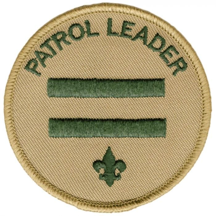 Scout Patrol Leader badge Leaders