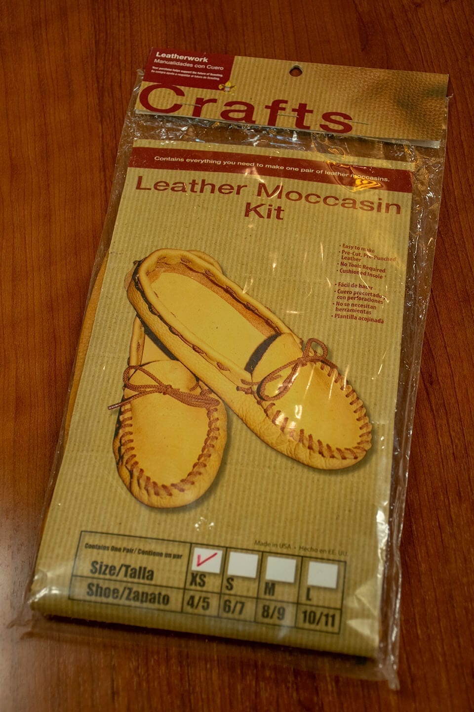 Native Heritage Adult Leather Moccasin Kit NEW! Quick Kit 