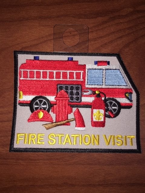 Fun BSA Fireman Fire Department Patch ~ Fire Station Visit 73X0