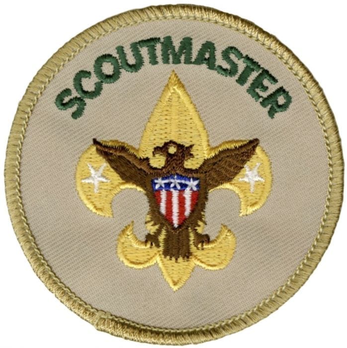SCOUTS LESOTHO Assistant Scout Master Metal Plume / Hat Patch RED COLOUR