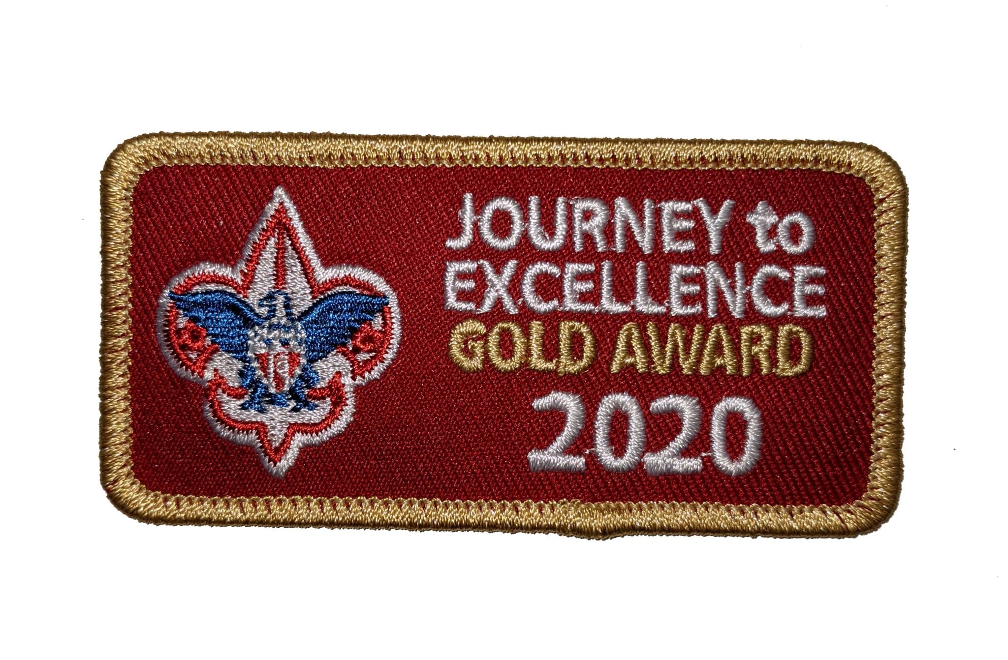 journey to excellence gold award patch placement