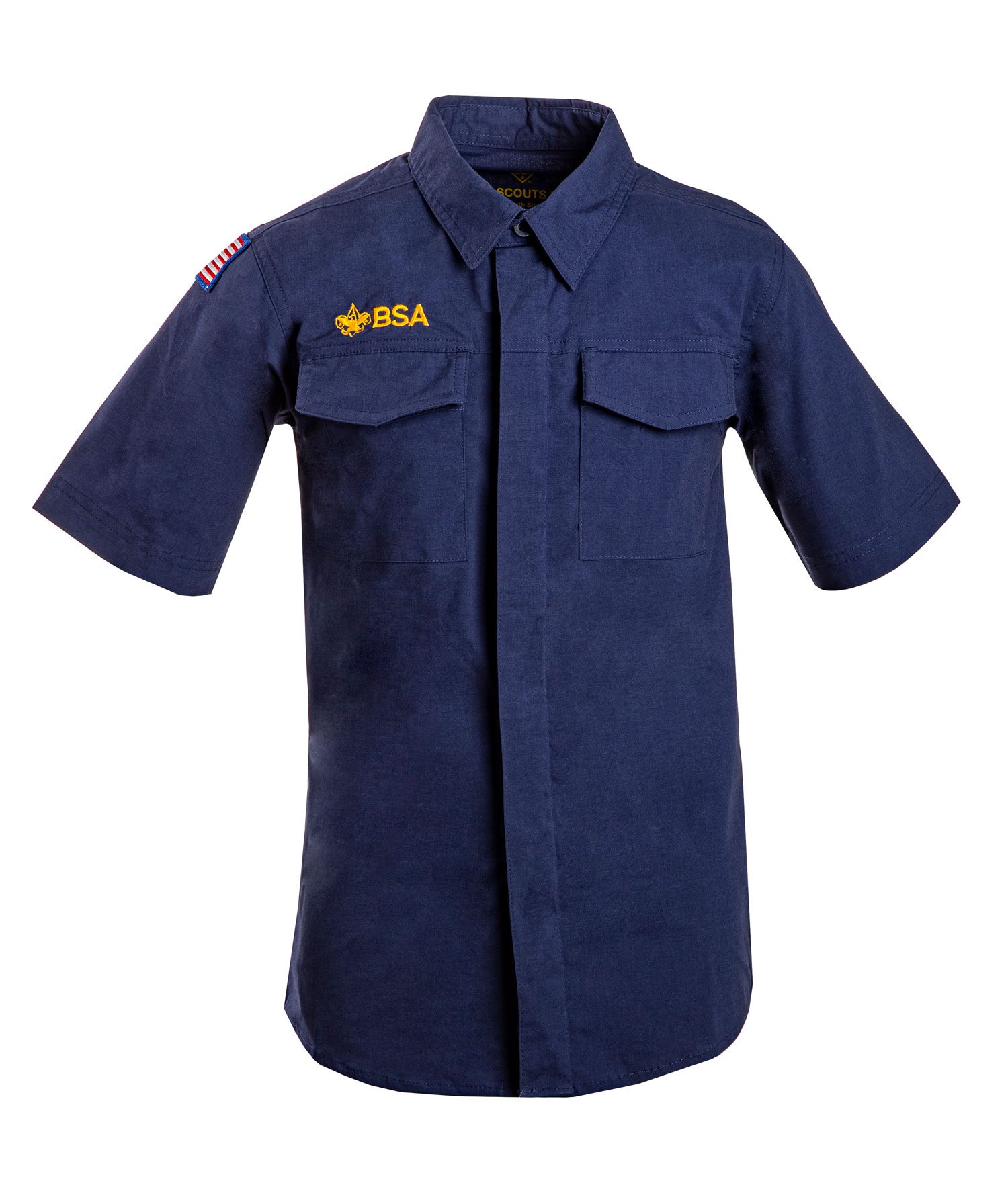 Cub Scout Short-Sleeve Uniform Shirt, Navy - BSA CAC Scout Shop